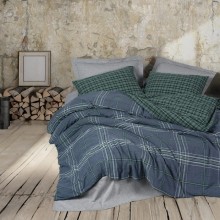 Yataq dəsti Cotton Box Natureforce Isola Mavi, yorğan üzü 200x220 sm, mələfə 240x260 sm, 2 əd yastıq üzü 50x70 sm, ikinəfərlik, pambıq/poliester