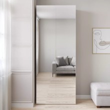Şkaf Art Mebel Art-80-19, LDSP, ağ, 50x80x210 sm