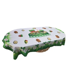 Скатерть Novruz SHA-00006124, прямоугольная, лён, разноцветная, 150x220 см