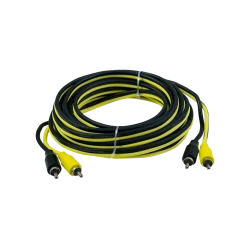Силовой аудио-кабель для автомобиля For-X X-25RCA, желтый/черный, 5 м