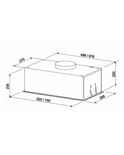 Aspirator Eleyus Astra 700 52 WH LED