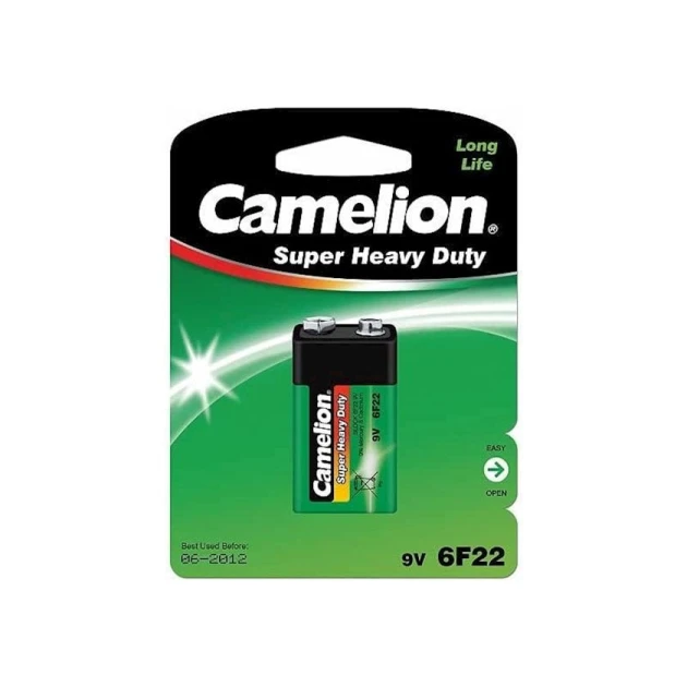 Батарейка Camelion Super Heavy Duty 6F22-BP1G 9V/6F22 Батарейка Camelion Super Heavy Duty 6F22-BP1G 9V/6F22