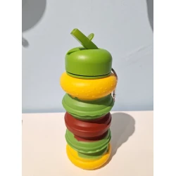 Термос силиконовый, зеленый/желтый/красный Термос силиконовый, зеленый/желтый/красный