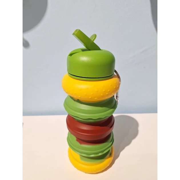 Termos silikon, yaşıl/sarı/qırmızı