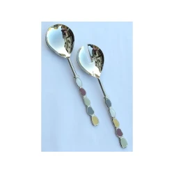 Набор для салата Porland Rings, серебристый, 2 предмета Набор для салата Porland Rings, серебристый, 2 предмета