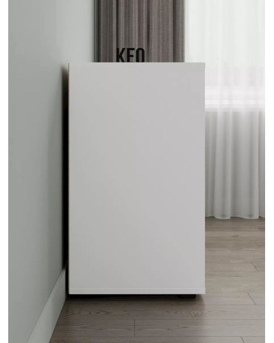TV üçün tumba 3563_LETNEWDobDecWh, LDSP, ağ, 70x40x110 sm