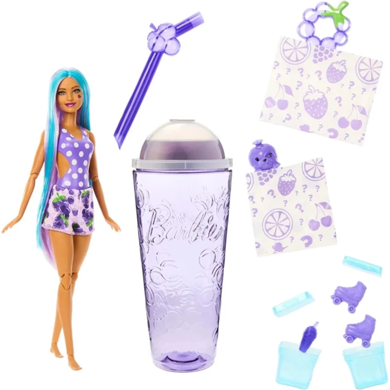 Кукла-cюрприз Mattel Barbie POP Reveal Juicy Fruit 1, 3+, фиолетовый