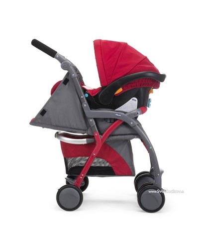 Gəzinti üçün uşaq arabası Chicco Simplicity Plus Top Stroller Scarlet, 81x50x102 sm