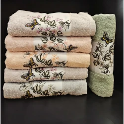 Набор полотенец для рук и лица NRl-00499, 6 шт