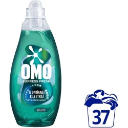 Жидкость для стирки Omo Express Fresh Anti-Smell, для белого и цветного белья, автомат, 1.480 л, 37 стирок