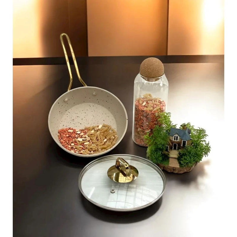 Tava tez-bazar-283, qranit, bej, 24 sm