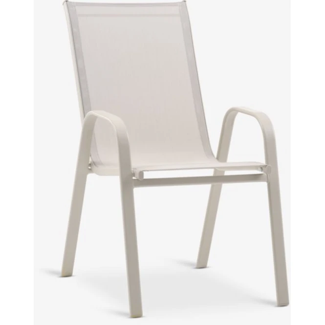 Кресло садовое Jysk Leknes, сталь/ткань, бежевое, 54x94x73 см Кресло садовое Jysk Leknes, сталь/ткань, бежевое, 54x94x73 см