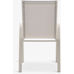 Кресло садовое Jysk Leknes, сталь/ткань, бежевое, 54x94x73 см