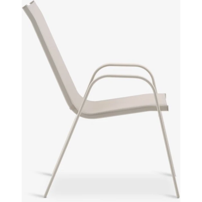 Кресло садовое Jysk Leknes, сталь/ткань, бежевое, 54x94x73 см Кресло садовое Jysk Leknes, сталь/ткань, бежевое, 54x94x73 см