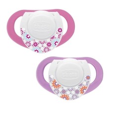 Əmziklər dəsti Chicco Physio Compact Pink, 6-12 ay, lateks, 2 əd, çəhrayı