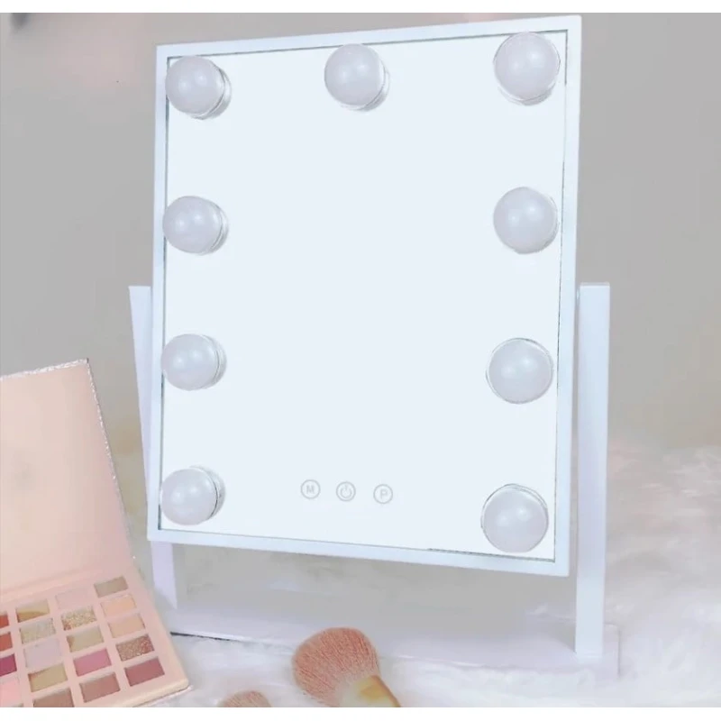 Masaüstü güzgü BHD2016086, ağ, 30x25 sm