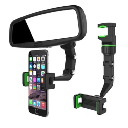 Avtomobil üçün tutacaq Universal Clip New 360 Degrees Multifunctional Rearview Mirror Phone Holder for car