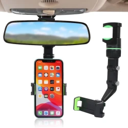 Avtomobil üçün tutacaq Universal Clip New 360 Degrees Multifunctional Rearview Mirror Phone Holder for car