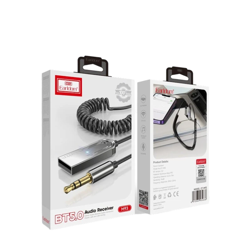 Bluetooth адаптер Earldom M93 Black Bluetooth адаптер Earldom M93 Black