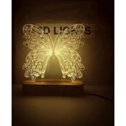 3D-gecə lampası tbs01, 20x14 sm, sarı 3D-gecə lampası tbs01, 20x14 sm, sarı