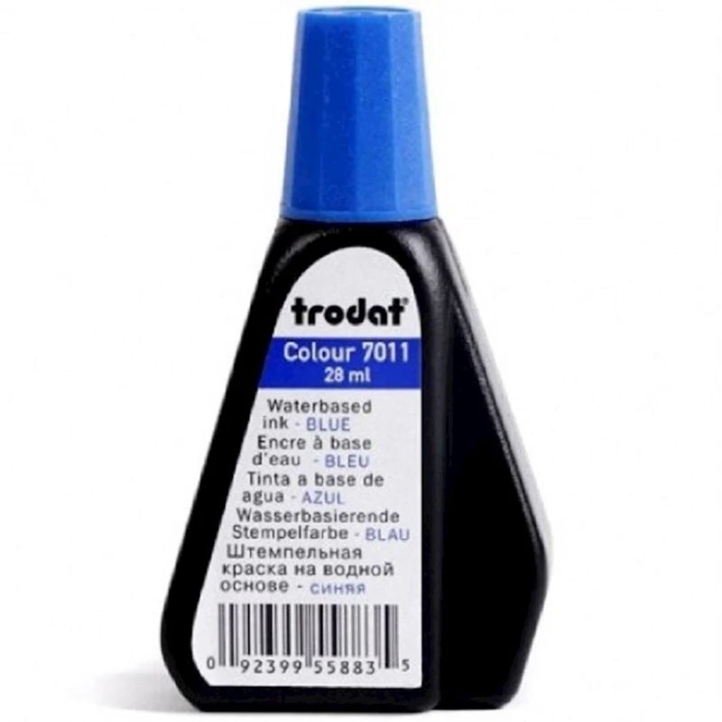 Ştempel boyası Trodat 7011-1, 28 ml, göy