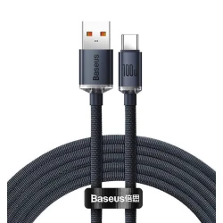 Кабель USB Baseus Crystal Shine Series Fast Charging Data Cable USB to Type-C, Черный