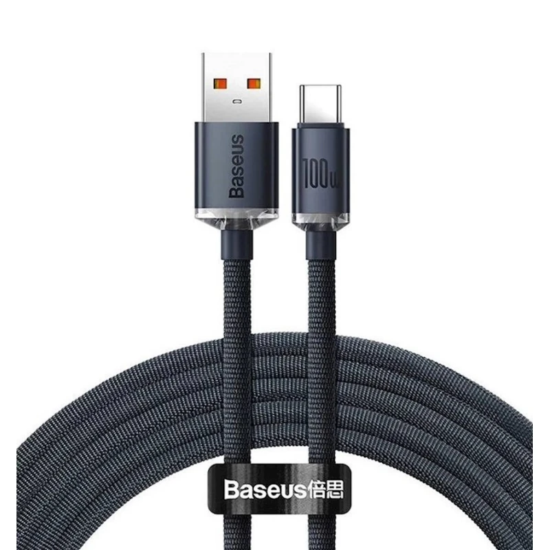 Кабель USB Baseus Crystal Shine Series Fast Charging Data Cable USB to Type-C, Черный