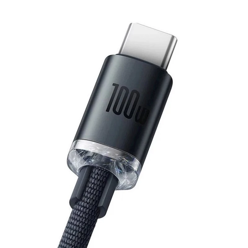 Кабель USB Baseus Crystal Shine Series Fast Charging Data Cable USB to Type-C, Черный