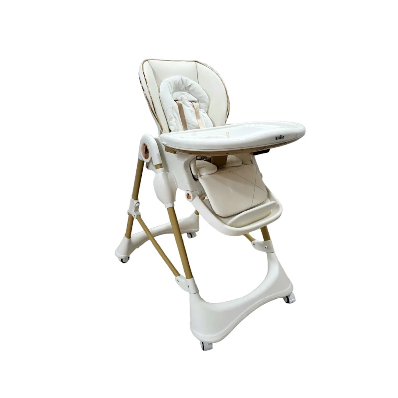 Стульчик для кормления Kidilo E101, 4+ мес, белый Стульчик для кормления Kidilo E101, 4+ мес, белый