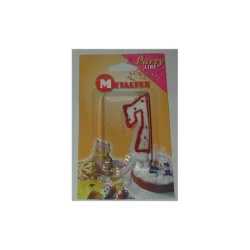 Свеча-цифра Metaltex, цифра 7, белый