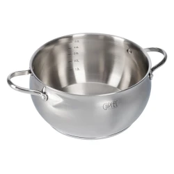 Кастрюля Gipfel Signo 1294, 24 см, 5.5 л, нержавеющая сталь, серебристый