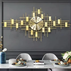 Настенные часы Home Decore, металл, 100x50 см