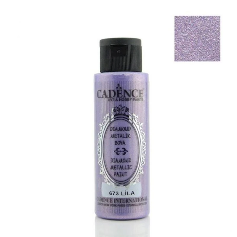 Краска-металлик Cadence Diamond Metallic 673 Lilac, сиреневый, 70 мл
