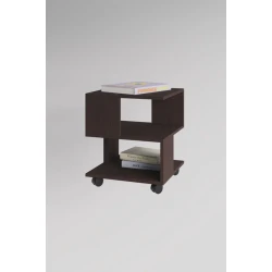 Журнальный стол Letta 3563_Letta25MashVen, темно-коричневый, 40x40x50 см