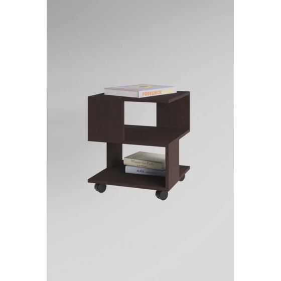 Журнальный стол Letta 3563_Letta25MashVen, темно-коричневый, 40x40x50 см Журнальный стол Letta 3563_Letta25MashVen, темно-коричневый, 40x40x50 см