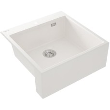 Mətbəx çanağı Deante Eridan ZQE_A10K, qranit, ağ, 60x61x21.4 sm
