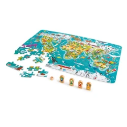 Пазл Hape 2-in-1 World Tour Puzzle And Game Пазл Hape 2-in-1 World Tour Puzzle And Game
