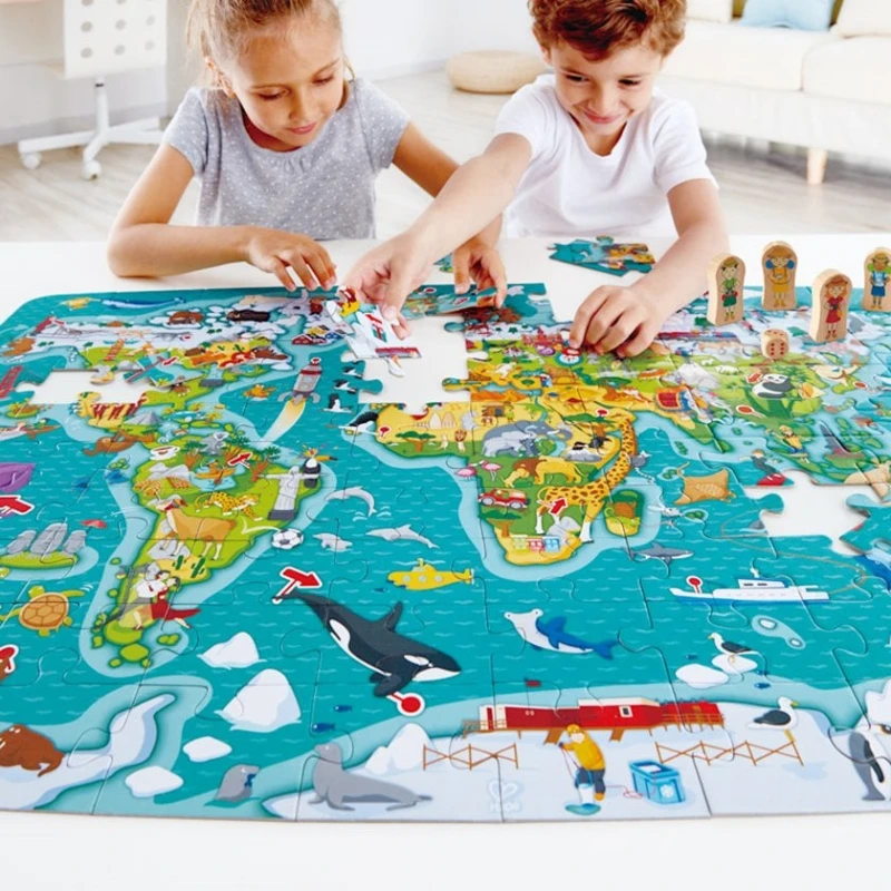 Пазл Hape 2-in-1 World Tour Puzzle And Game Пазл Hape 2-in-1 World Tour Puzzle And Game
