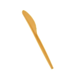 Набор одноразовых ножей Loyal-6525678529, биопластик, коричневый, 100 шт Набор одноразовых ножей Loyal-6525678529, биопластик, коричневый, 100 шт