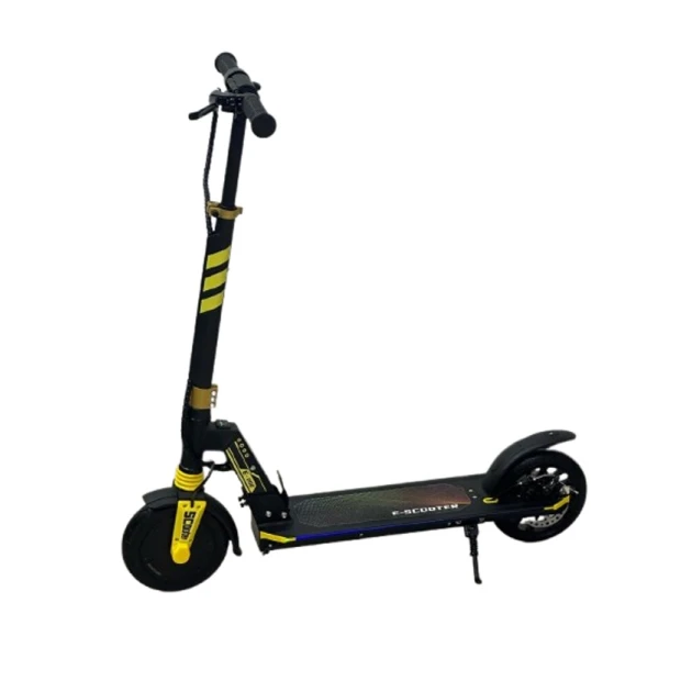 Детский электросамокат E200S черный желтый Детский электросамокат E200S черный желтый