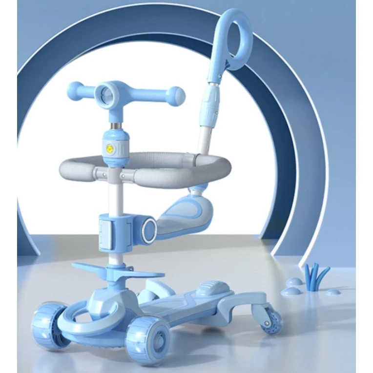Samokat oturacaqlı 5237_588-1M, musiqili, qatlanan, 1-6 yaş, mavi Samokat oturacaqlı 5237_588-1M, musiqili, qatlanan, 1-6 yaş, mavi