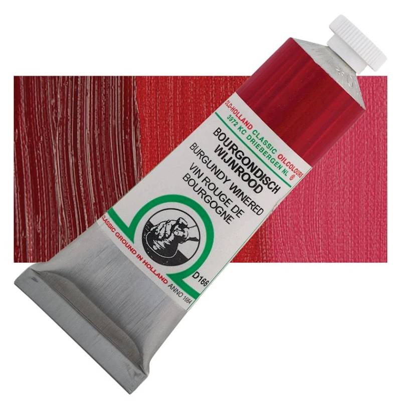 Масляная краска Old Holland Classic Oil Colours 166 Burgundy Wine Red, бордовый винно-красный, 40 мл Масляная краска Old Holland Classic Oil Colours 166 Burgundy Wine Red, бордовый винно-красный, 40 мл