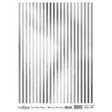 Dekupaj üçün düyü kağızı Cadence Metal Leaf Rice Paper Silver 025