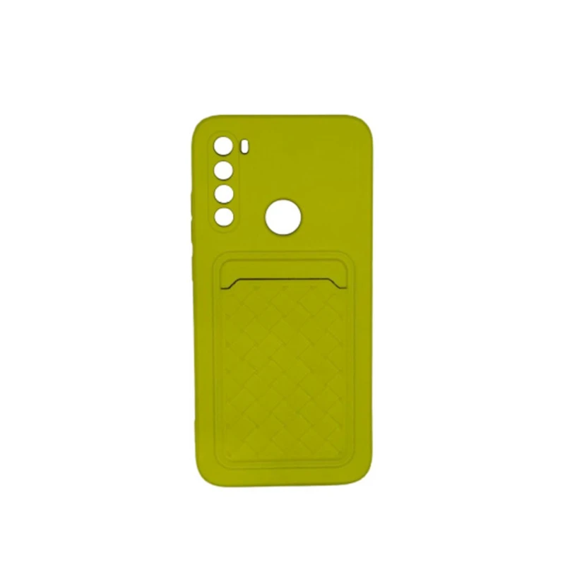 Çexol Silikon Card Case Xiaomi Redmi Note 8 üçün, Yellow