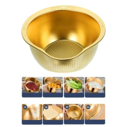 Набор терка, дуршлаг и миска, золотистый