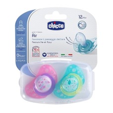 Əmziklər dəsti Chicco Physio Air Pink, 12 aydan, silikon, 2 əd