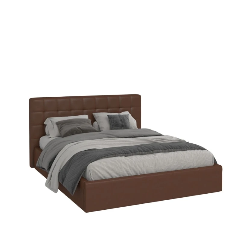 İki nəfərlik çarpayı Art_ikili_yataq 99, parça, qəhvəyi, 120x200х200 sm