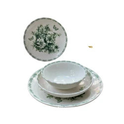 Набор столовой посуды Sarina SHA-00006595, фарфор, белый, 6 персон, 24 предмета