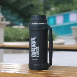 Термос KK9L, 2000 мл, нержавеющая сталь, черный Термос KK9L, 2000 мл, нержавеющая сталь, черный