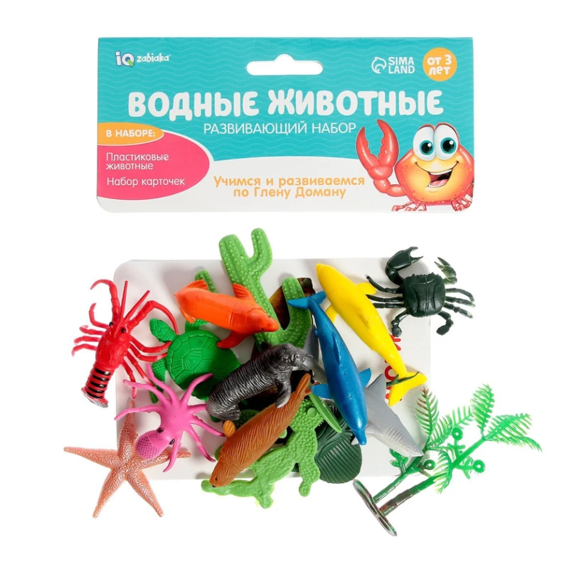 Kartları ilə inkişaf dəsti IQ-ZABIAKA Su heyvanları